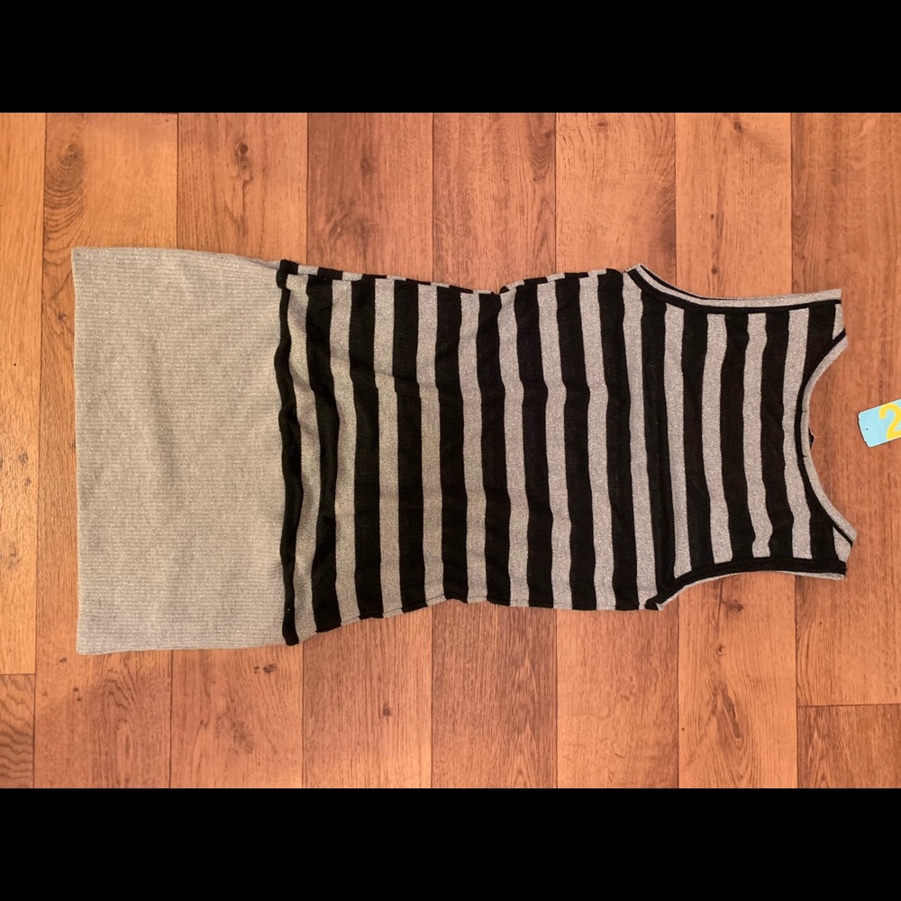 glitter dress stripped dress - Picture 5 of 5